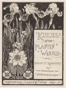 Bändisuunnittelu: Knappert, Emilie C., Views into the Plant World, 1893 tekijältä Ludwig Willem Reymert Wenckebach