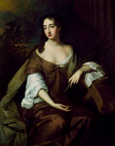 Lady hahmona Pyhä Katariina (öljy kankaalle)