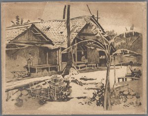 Pisang-puu kampongissa, Buitenzorgissa tekijältä Willem Arnoldus Witsen