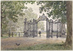Vreedenhoffin monumentaalinen portti Nieuwersluis aan de Vechtissä
