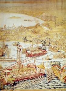Keisari Kaarle V:n Tunisian valloitus: Goletten kotipaikka vuonna 1535. Yksityiskohta Willem de Pannemakerin kuvakudos (toiminut noin 1535-1554) 1554 Alcazar de Sevilla