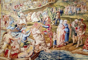 Keisari Kaarle V:n Tunisin valloitus: Espanjan joukkojen naisiin kohdistuva väkivalta vuonna 1535 (kuvakudos)
