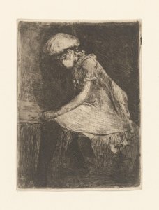 Noia lectora (de perfil) (títol original)acabar tekijältä Willem de Zwart (signed by artist)