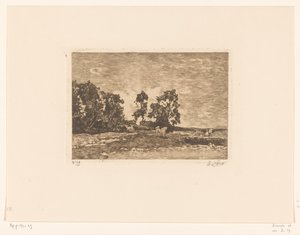 Niitty lehmien kanssa (alkuperäinen nimi) tekijältä Willem de Zwart (signed by artist)