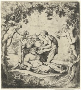 Bacchuksen juominen tekijältä Willem van Haecht (II)