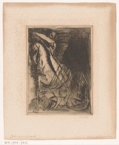 Pyhä Yrjö ja lohikäärme tekijältä Willem van Konijnenburg (signed by artist)