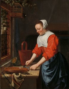 Palvelijatyttö tekijältä Willem van Odekercken (attributed to)