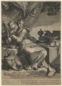 Maailmallisen omaisuuden turhamaisuuden ja ohimenevän luonteen allegooria, 1608