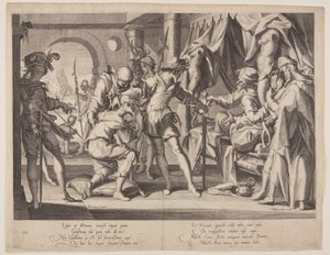 Kreivi William sallii mestauksen, levy 7 teoksesta Thrones of Justice (Thronus Iustitiae).