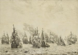 Livornon taistelu (Leghorn) Livornon meritaistelu, 14. maaliskuuta 1653: Jakso ensimmäisestä Englannin merisodasta (1652-54)