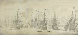 Englantilaisten epäonnistunut hyökkäys paluulaivastoa vastaan Bergenin satamassa, Norjassa, 12. elokuuta 1665: jakso toisesta Englannin ja Hollannin sodasta