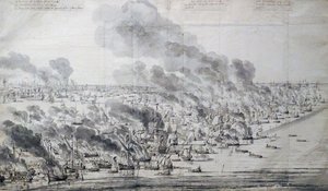 Robert Holmes sytyttää Hollannin laivaston tuleen Terschellingissä...