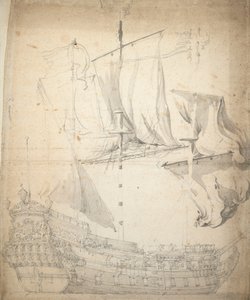 Kampveeren () muotokuva, noin 1664 (offset, grafiitti, harmaa pesu).