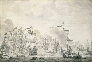 The Battle of The Sound, 29. lokakuuta - 8. marraskuuta 1658, noin 1660 (öljymaalaus).