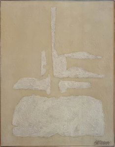 Hani-i-valkoinen harjattua villaa tekijältä Willi Baumeister