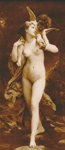 Nuoruus ja rakkaus (syväpaino) tekijältä William Adolphe (after) Bouguereau