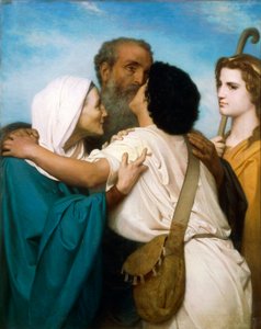 William Adolph Bouguereaun Tobiaksen paluu (1825-1905) tekijältä William Adolphe Bouguereau