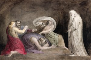 Endorin noita nostaa Samuelin hengen. tekijältä William (after) Blake
