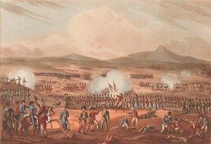 Fuentes DOnoron taistelu, 5. toukokuuta 1811 (akvatinta, värillinen)