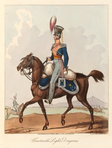 Fourtth Light Dragoons (akvatinta, värillinen)