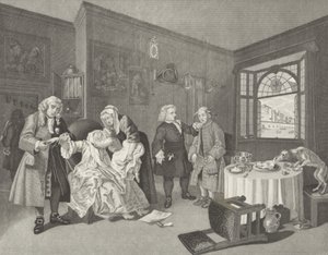 Avioliitto a la Modessa tekijältä William (after) Hogarth