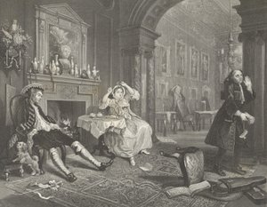 Avioliitto a la Modessa tekijältä William (after) Hogarth