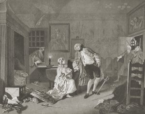 Avioliitto a la Modessa tekijältä William (after) Hogarth