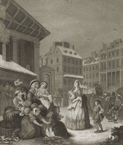 Aamu - Lontoon kadut tekijältä William (after) Hogarth