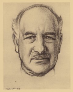 Landfordin lordi Melchettin muotokuva (litografia) tekijältä William (after) Rothenstein