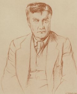 Ralph Vaughan Williams (litho) tekijältä William (after) Rothenstein
