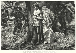 Robin Hood ja Allin A Dale (kaiverrus)