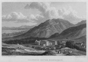 Holyrood House, Edinburgh (kaiverrus) tekijältä William (after) Westall