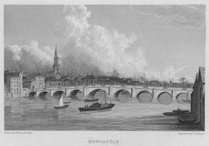 Newcastle (kaiverrus) tekijältä William (after) Westall