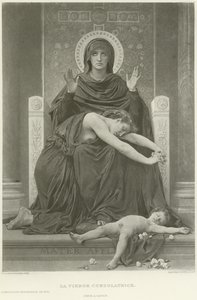Lohduttava neitsyt (kaiverrus) tekijältä William Adolphe Bouguereau