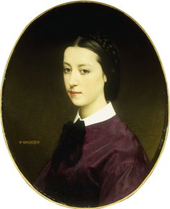 Nuoren naisen muotokuva tekijältä William Adolphe Bouguereau