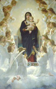Enkelten kuningatar tai Neitsyt enkeleiden kanssa tekijältä William Adolphe Bouguereau