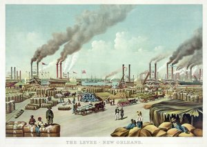 The Levee, New Orleans, pubi. Currier & Ives