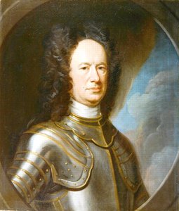 Finabin eversti Alexander Campbellin (s.1669) muotokuva 1715 (öljy kankaalle)