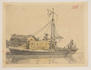 136. Roskaposti, 372 piirroksen albumista maisemista, rannikoista, puvuista ja arjesta, jotka on tehty Lord Macartneyn Kiinan keisarin suurlähetystön aikana vuosina 1792–1794 (kynä ja akvarelli paperille) tekijältä William Alexander
