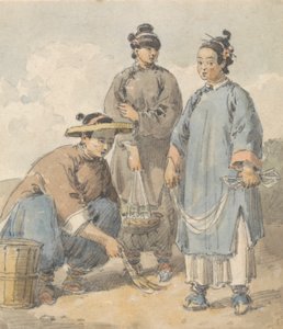 Três mulheres chinesas vendedoras ambulantes finlandesas tekijältä William Alexander