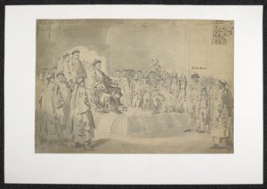 WD 961, f.57 Kilpi 154 Macartneyn ensimmäinen tapaaminen Qianlongin kanssa tekijältä William Alexander