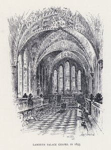 Lambeth Palacen kappeli vuonna 1895 (kaiverrus) tekijältä William Alexander Ansted