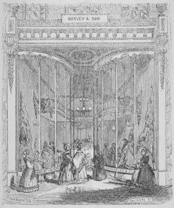 Harvey and Sonin tilat osoitteessa nro 9 Ludgate Hill, Ludgate Hill, Lontoon kaupunki, 1845
