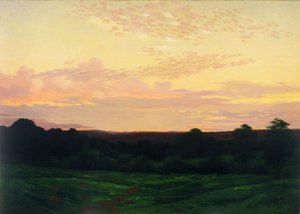 Evening, Somerset Valley, Pennsylvania, n. 1898 (öljy kankaalle) tekijältä William Anderson Coffin