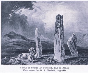 Kivien ympyrä Turmoressa, Isle of Arran, 1945