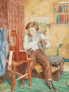 Nuori muusikko (akvarelli) tekijältä William B. Bunney