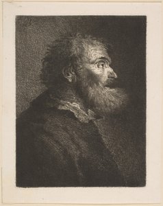 Vanha mies profiilissa, 1761.