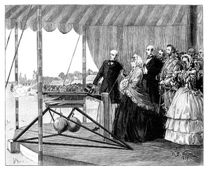Kuningatar Victoria ampui ensimmäisen laukauksen Wimbledonissa heinäkuussa 1860 1887.