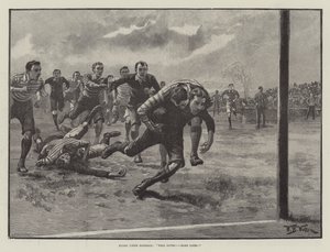 Rugby Union Football, hyvin pelastettu! Kovat linjat! tekijältä William Barnes Wollen