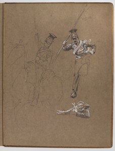 Tutkimuksia öljymaalaukseen, ?Lippu: Albuhera, 16.5.1811? tekijältä William Barnes Wollen